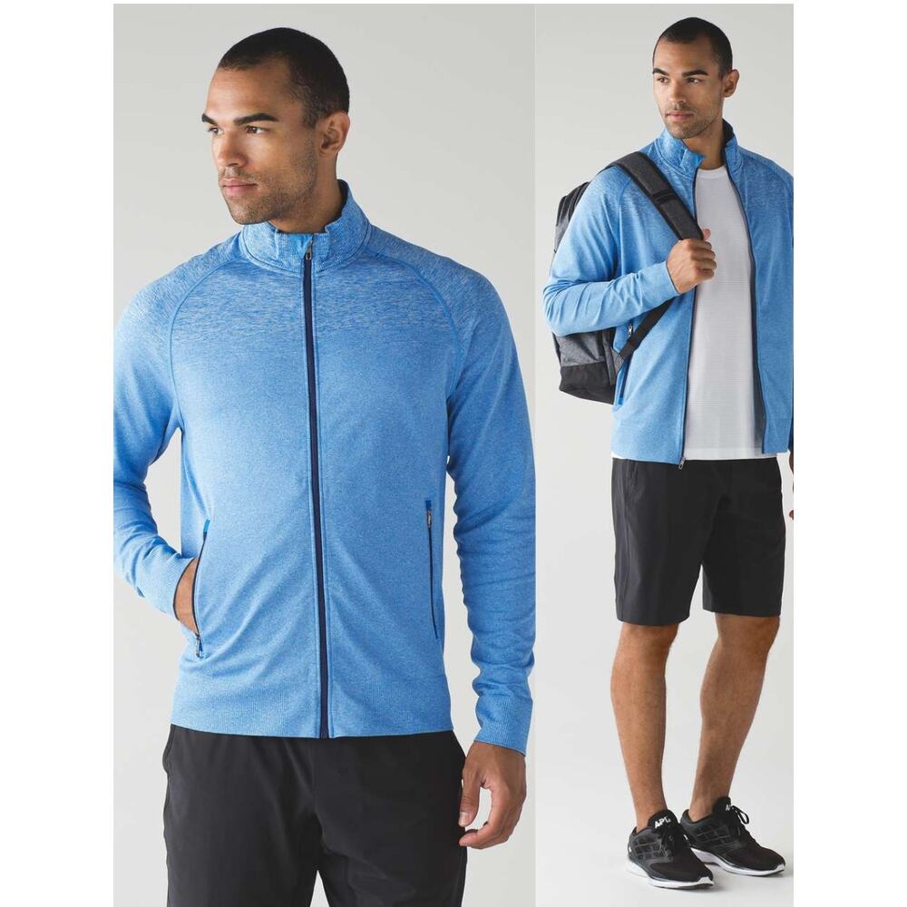 LULULEMON Pulse Jacket Men's Size Small Heathered Riviera